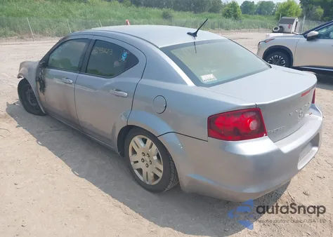 2013 Dodge Avenger Se из США, поврежденный, VIN 1C3CDZAB9DN610546